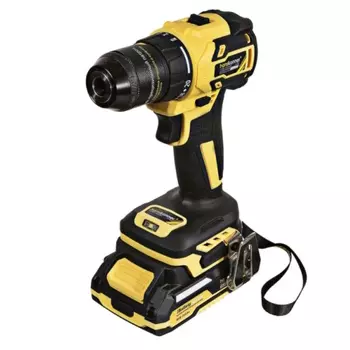 Дрель аккумуляторная Hanskonner HCD2065C, б/щ, 18В, 1BS, 60 Нм, пл.патрон, 2х2Ач (под Makita LXT), кейс