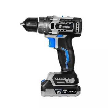 Дрель-шуруповерт аккумуляторная бесщеточная Deko Sharker 20V 20В, 2*3.0Ач 063-4036