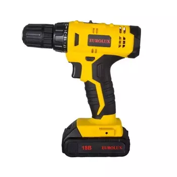 Дрель-шуруповерт аккумуляторная Eurolux ДА-18/2Li 72/14/40