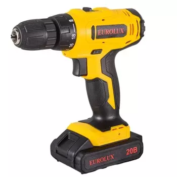 Дрель-шуруповерт аккумуляторная Eurolux ДА-20/2Li 72/14/52