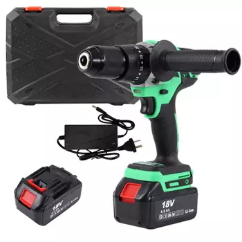 Дрель-шуруповерт аккумуляторная Zitrek Green Impact 18V BL 063-4045 (80 нм)