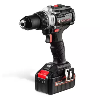 Дрель-шуруповерт Runtec TECHNIC RT-ID100T ударная аккумуляторная 13 мм, 20В, 2*4Ач, 100Нм