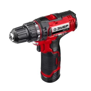 Дрель-шуруповерт Зубр ДШЛ-125-22, 12 В, 30 Нм, 2 АКБ, 2 Ач, кейс