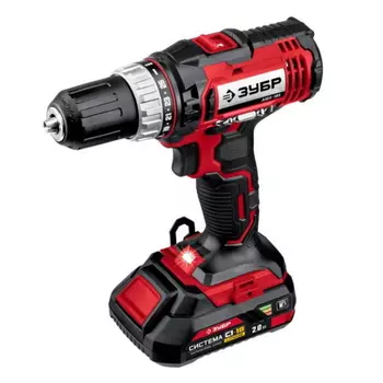 Дрель-шуруповерт Зубр ДШЛ-185-22 18В в кейсе