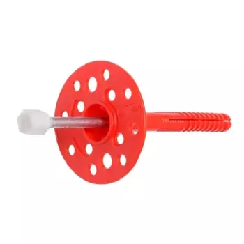 Дюбель для теплоизоляции Starfix SMW1-54150-100, 10х160 мм, с металлическим гвоздем, термоголовка, 100 шт. в коробе