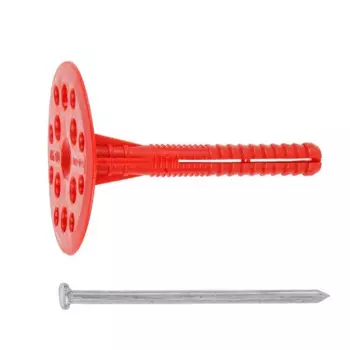 Дюбель для теплоизоляции Starfix SMW1-61158-200, 10х90 мм, с металлическим гвоздем, 200 шт. в коробе