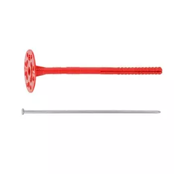 Дюбель для теплоизоляции Starfix SMW3-61268-500, 10х200 мм, с металлическим гвоздем, 500 шт. в коробе