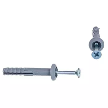 Дюбель-гвоздь Starfix SMZ2-82198-10, 6х40 мм полипропилен гриб (10 шт в зип-локе)