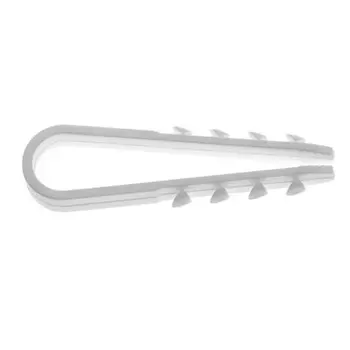 Дюбель-хомут для круглого кабеля Starfix SM-96276-100, 5-10 мм, белый, 100 шт. в пакете