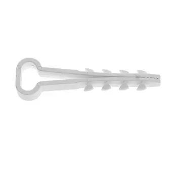 Дюбель-хомут для прямоугольного кабеля Starfix SMP2-84564-100, 12х6 мм белый (100 шт в пласт. конт.)