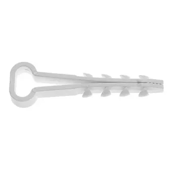 Дюбель-хомут Starfix SMP2-86564-100 для прямоугольного кабеля 14х6 мм белый (100 шт в пласт. конт.)