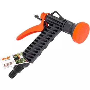 Душ-пистолет поливочный Жук MW-3216-00 с фиксатором, штуцер 1/2" - 3/4"