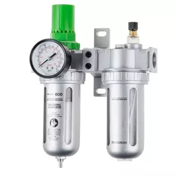 Фильтр воздушный Eco AU-02-12, с регулятором давления и маслораспылителем (1/2", 1750 л/мин.)