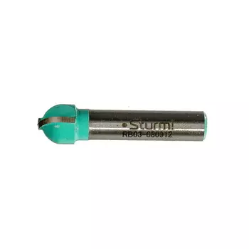 Фреза пазовая галтельная Sturm RB03-080912 DxHxL 12x9,5x44,5 мм, хв.8