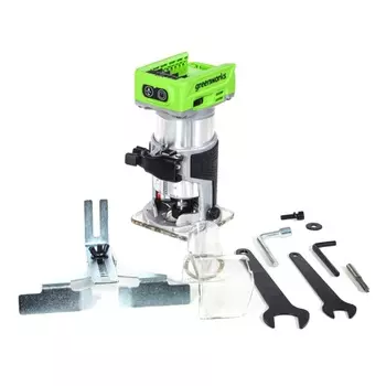 Фрезер аккумуляторный Greenworks G24RO 3502507, бесщеточный, без АКБ и ЗУ