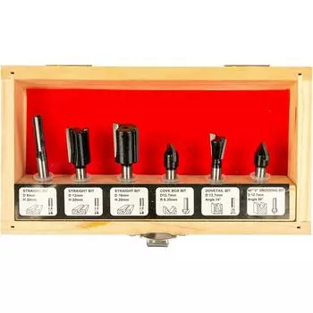 Фрезы по дереву FIT 36566, 6 шт.