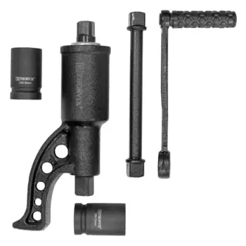 Гайковерт ручной Thorvik LSW2 052753, механический, 1"DR, 3800 Нм и головки торцевые 1"DR 32 мм, 33 мм