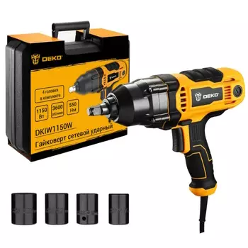 Гайковерт сетевой Deko DKIW1150W 084-1055, ударный, 1150 Вт, 550 Нм