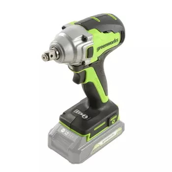 Гайковерт ударный аккумуляторный Greenworks GD24IW 3802907, 24V, бесщеточный, без АКБ и ЗУ