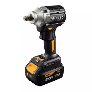 Гайковерт ударный аккумуляторный Runtec Pro RT-IW500, 1/2", 20В, 2*4Ач, 500Нм