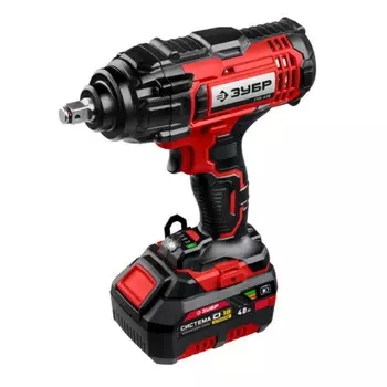 Гайковерт ударный Зубр ГУЛ-410-41, 400Нм, 18В, 4Ач, 1АКБ