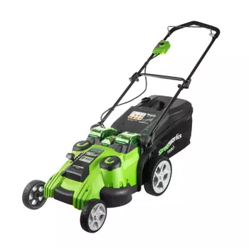 Газонокосилка аккумуляторная Greenworks 2500207, TwinForce, 40V, 49 см, без АКБ и ЗУ