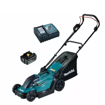 Газонокосилка аккумуляторная Makita DLM330RT LXT 18В,450Вт,ширина33см,травосбор.30л,3в1, (В комплекте АКБ 5А/ч BL1850B и ЗУ DC18RC) XPT