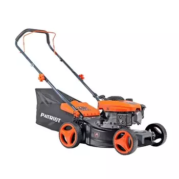 Газонокосилка бензиновая несамоходная Patriot PT 400 512109400 (объем двигателя 130 см, ширина косилки 41 см, вес 19.25 кг)