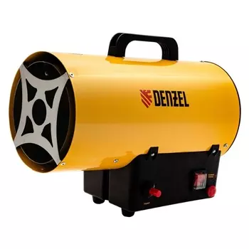 Газовая тепловая пушка для натяжки потолков Denzel GHG-10 96476 производительность 300 м3/час 10 кВт прямой нагрев