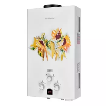 Газовый водонагреватель Edisson E 20 GD (Подсолнухи) ЭдЭБ02947