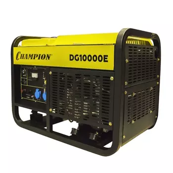 Генератор дизельный Champion DG10000E, 17лс 25л 170кг 10/11кВт
