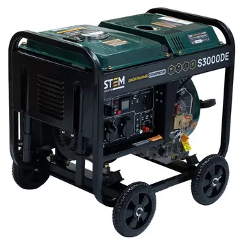 Генератор дизельный Stem Techno S3000DE ГЕН024 (3кВт, электростартер, дисплей, подогрев)
