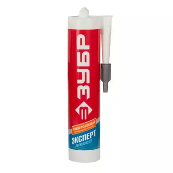 Герметик силиконовый Зубр 41233-2 прозрачный, универсальный, 280мл