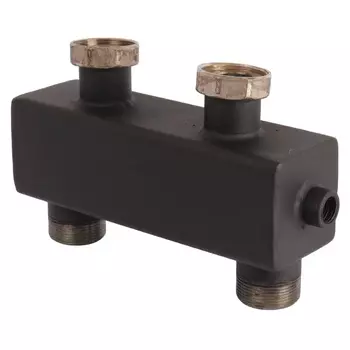 Гидравлическая стрелка Rommer RDG-0015-004003 с накидными гайками 1 1/2", 5,60 м3/час