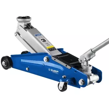 Гидравлический подкатной домкрат Зубр Профессионал 43052-3_z01 (T70, 3 т, 130-410 мм)