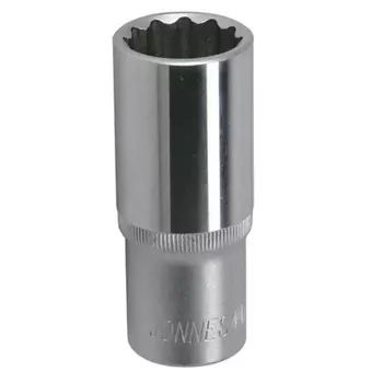 Головка торцевая глубокая 12-гранная Jonnesway S04HD4709 049059, 1/2"DR, 9 мм