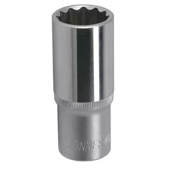 Головка торцевая глубокая 12-гранная Jonnesway S04HD4720 049069, 1/2"DR, 20 мм
