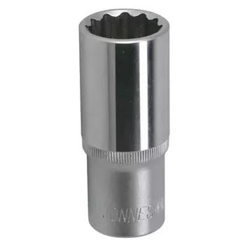 Головка торцевая глубокая 12-гранная Jonnesway S04HD4728 049075, 1/2"DR, 28 мм