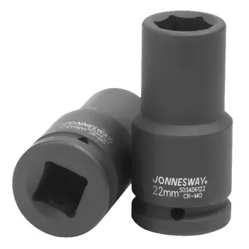 Головка торцевая Jonnesway S03AD6122, ударная глубокая 3/4"DR, 22мм