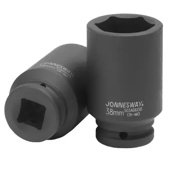 Головка торцевая Jonnesway S03AD6138, ударная глубокая 3/4"DR, 38 мм