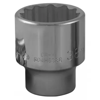 Головка торцевая Jonnesway S04H6338 049170, 12-гранная 3/4"DR, 38 мм
