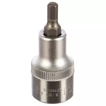 Головка торцевая Jonnesway S09H405, с шестигранной вставкой "HEX", 1/2"DR; 5мм; 55мм