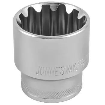 Головка торцевая Jonnesway Super Tech S68H4124 046221, 1/2"DR, 24 мм, 15/16", E30