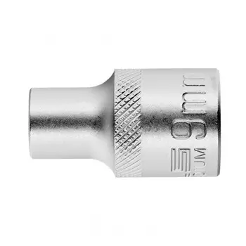Головка торцевая Stels 13649, 9 мм, 12-гранная, CrV, под квадрат 1/2", хромированная