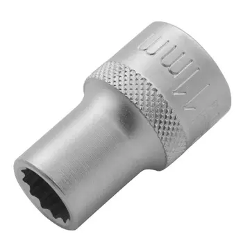 Головка торцевая Stels 13653, 11 мм, 12-гранная, CrV,под квадрат 1/2", хромированная
