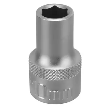 Головка торцевая Stels 13821, 10 мм, 6-гранная, CrV, под квадрат 1/2"