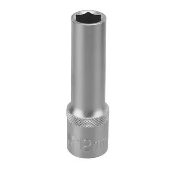 Головка торцевая Stels 13823, 12 мм, 6-гранная, CrV, под квадрат 1/2"