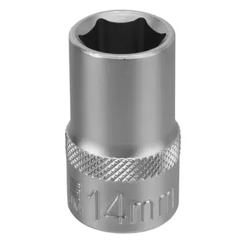 Головка торцевая Stels 13825, 14 мм, 6-гранная, CrV, под квадрат 1/2"