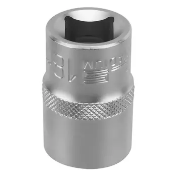 Головка торцевая Stels 13829, 18 мм, 6-гранная, CrV, под квадрат 1/2"