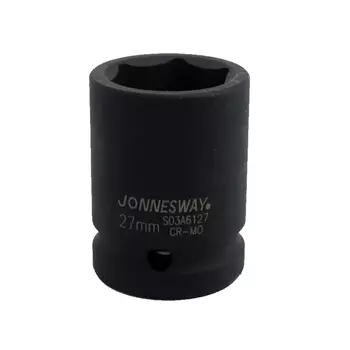 Головка торцевая ударная Jonnesway S03A6127 (соединение 3/4", короткая, размер 27мм)